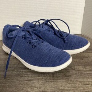 Merinos Australian Merino Wool Lace Up Sneakers Size 8 Heather Blue Walking Shoe